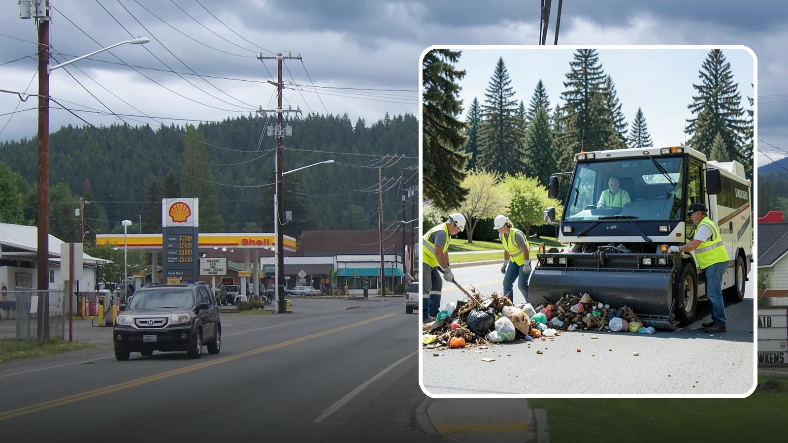 Roadside Litter Removal in Granite Falls, Snohomish County, WA - Systematic roadside litter and debris removal that keeps public corridors clean, safe, and presentable.