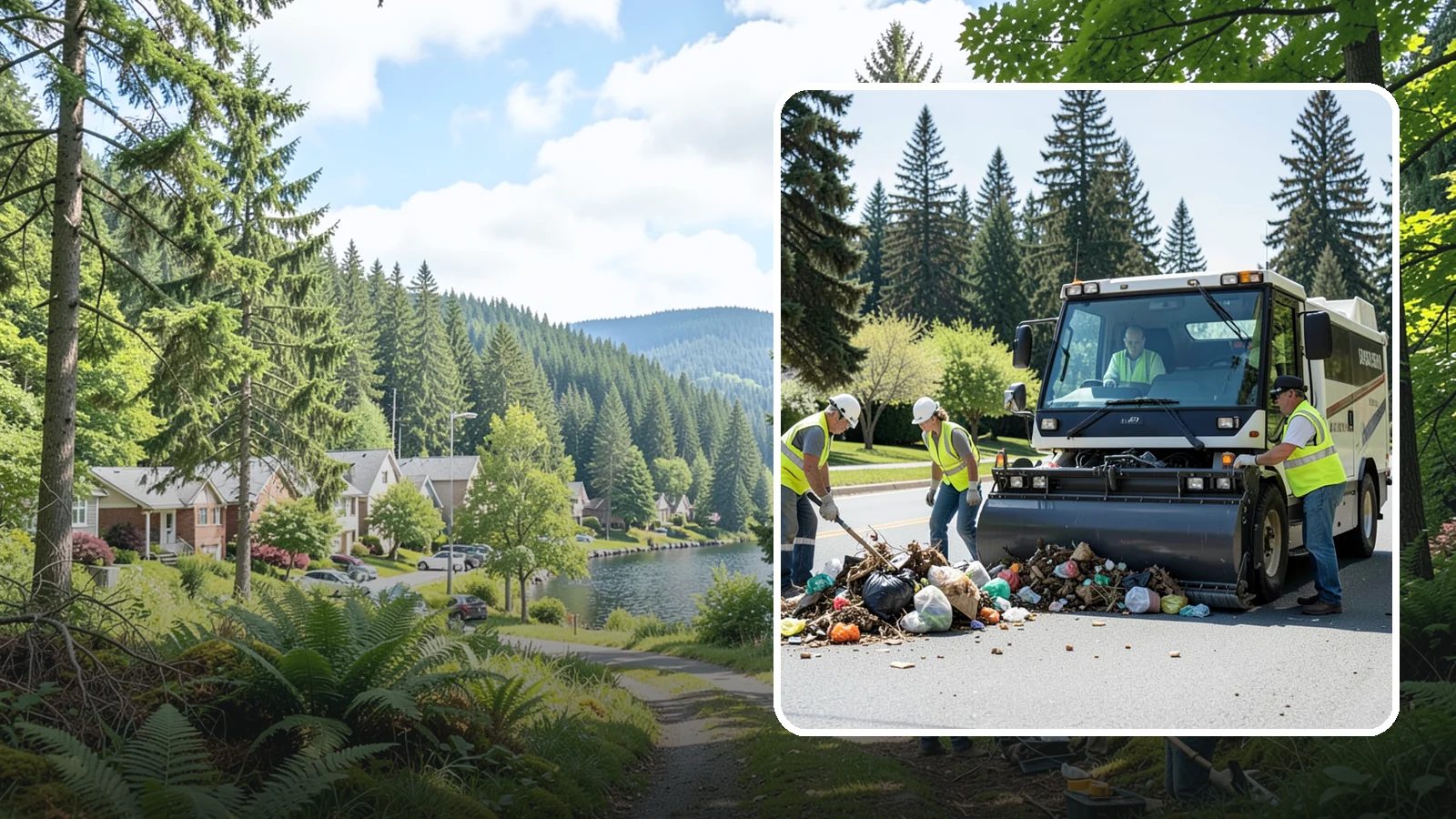 Roadside Litter Removal in Lake Forest Park, King County, WA - Systematic roadside litter and debris removal that keeps public corridors clean, safe, and presentable.