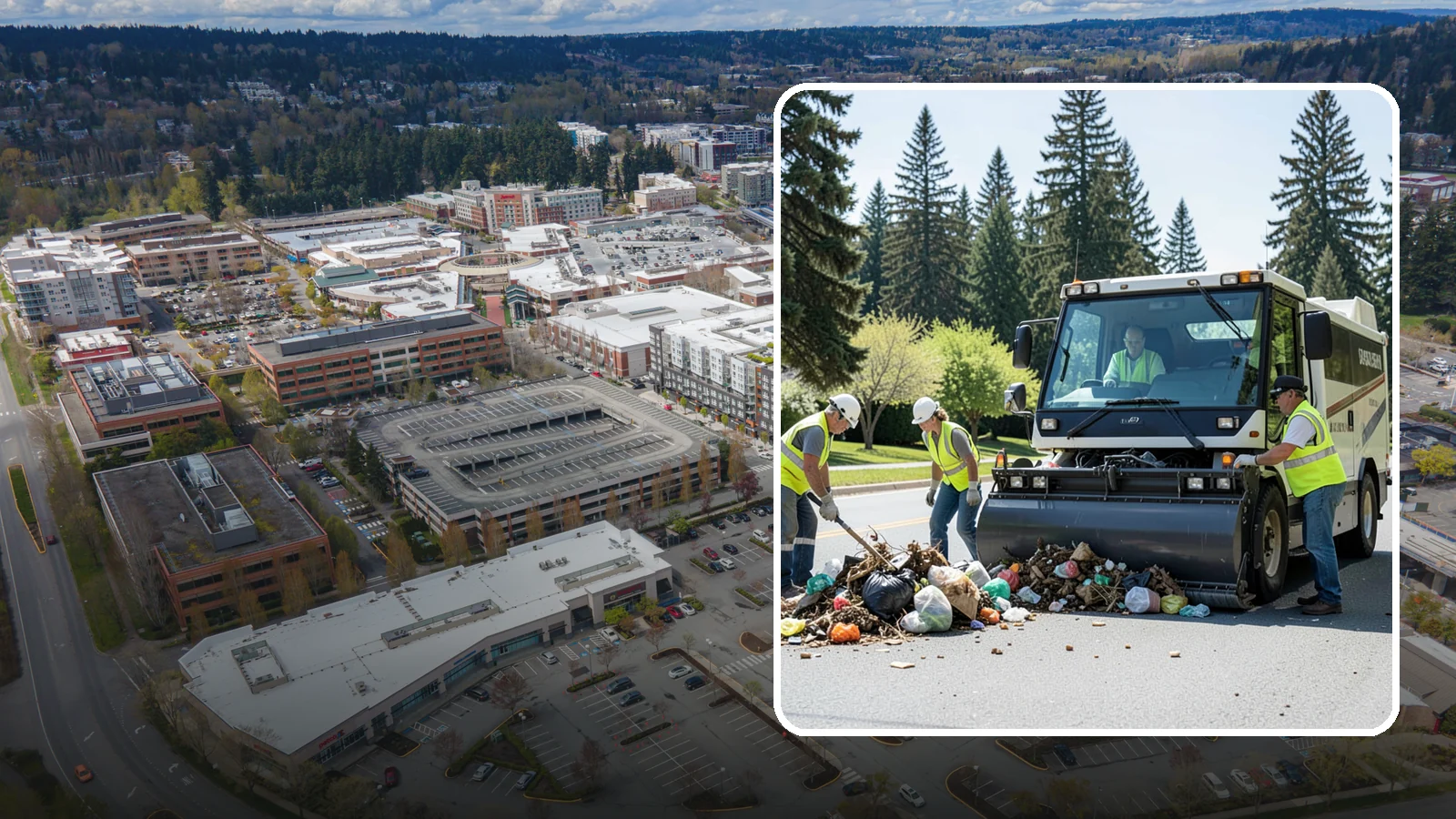 Roadside Litter Removal in Redmond, King County, WA - Systematic roadside litter and debris removal that keeps public corridors clean, safe, and presentable.