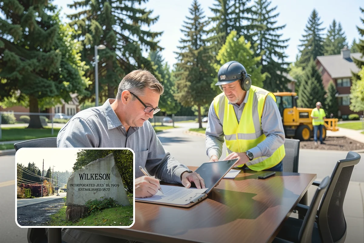 Roadside Litter Removal in Wilkeson, Pierce County, WA - Improves corridor appearance and community pride
