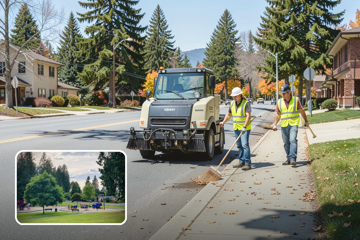 Roadside Mowing in Bonney Lake, Pierce County, WA - Maintains clear sight distance at curves, driveways, and intersections