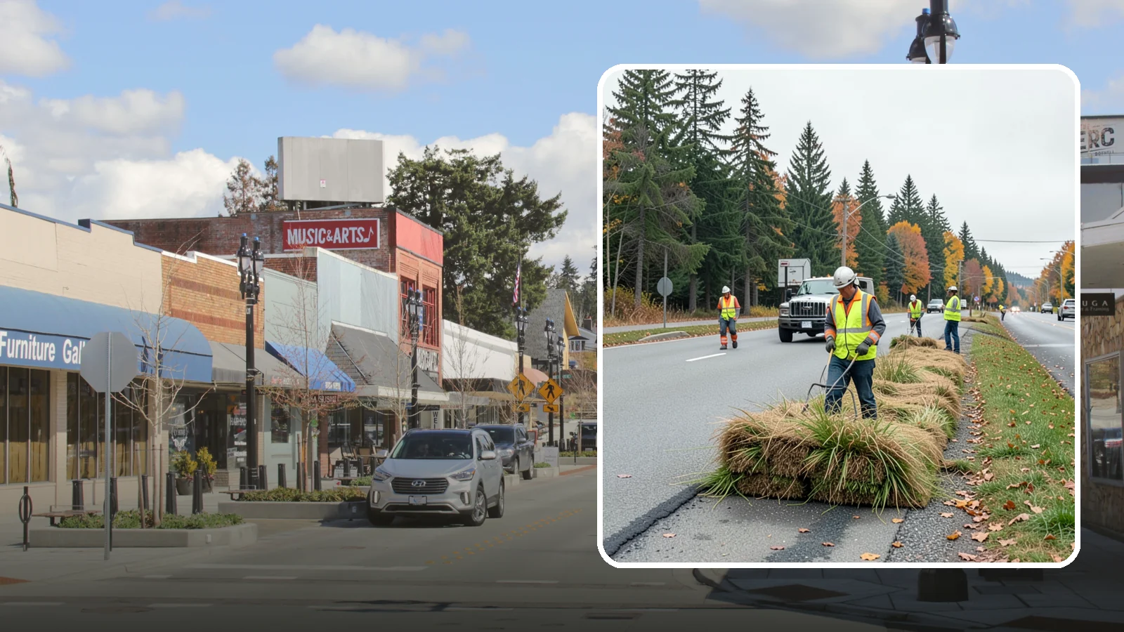 Roadside Mowing in Bothell, King County, WA - Scheduled roadside mowing that keeps municipal travel lanes, shoulders, and sight corridors clear for Western Washington agencies.