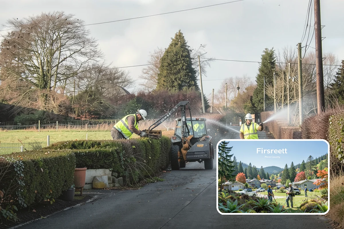 Roadside Mowing in Fircrest, Pierce County, WA - Maintains clear sight distance at curves, driveways, and intersections