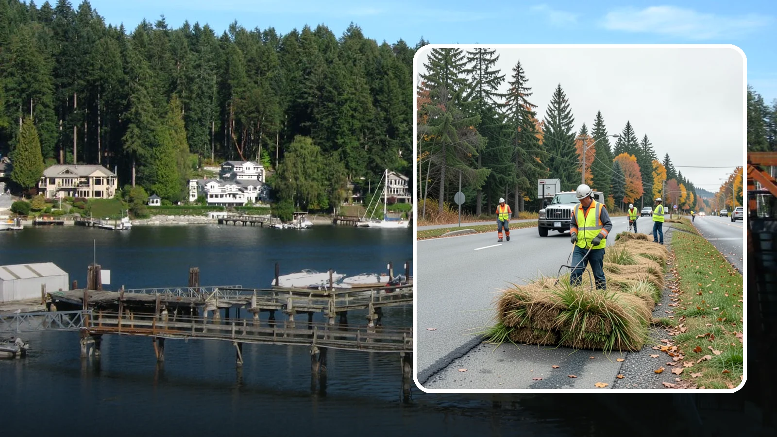 Roadside Mowing in Gig Harbor, Pierce County, WA - Scheduled roadside mowing that keeps municipal travel lanes, shoulders, and sight corridors clear for Western Washington agencies.