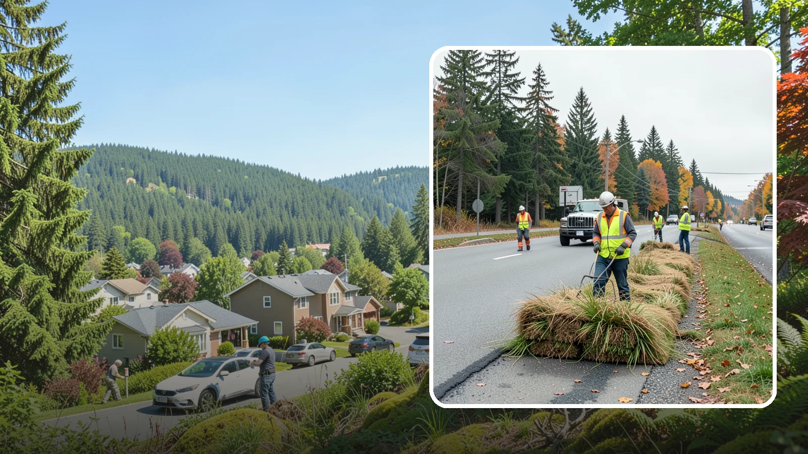 Roadside Mowing in Index, Snohomish County, WA - Scheduled roadside mowing that keeps municipal travel lanes, shoulders, and sight corridors clear for Western Washington agencies.