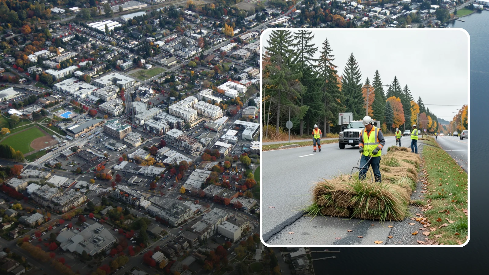Roadside Mowing in Kirkland, King County, WA - Scheduled roadside mowing that keeps municipal travel lanes, shoulders, and sight corridors clear for Western Washington agencies.