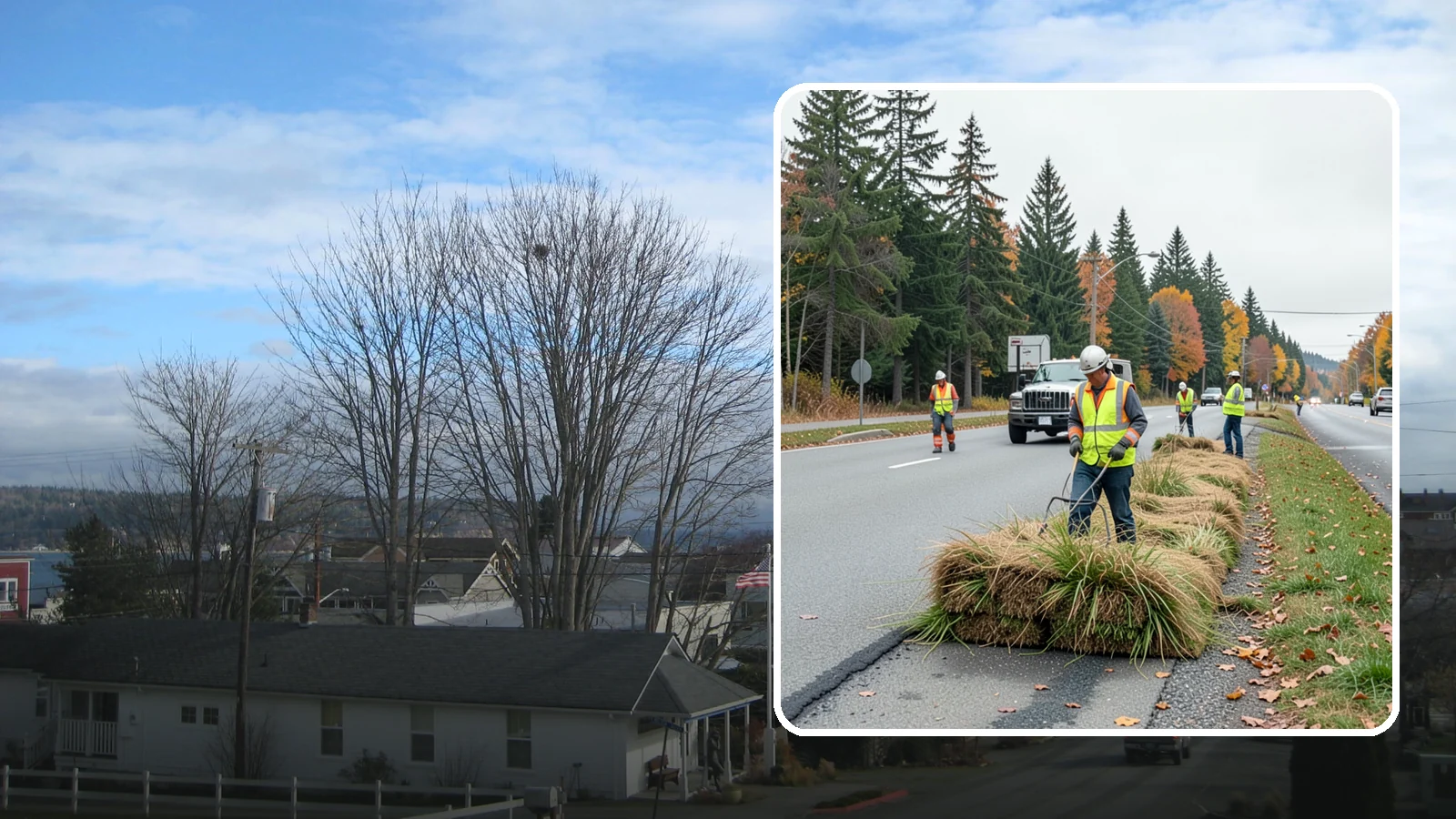 Roadside Mowing in Langley, Island County, WA - Scheduled roadside mowing that keeps municipal travel lanes, shoulders, and sight corridors clear for Western Washington agencies.