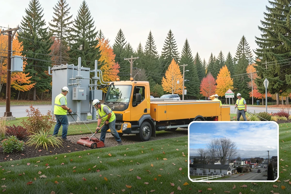 Roadside Mowing in Langley, Island County, WA - Maintains clear sight distance at curves, driveways, and intersections