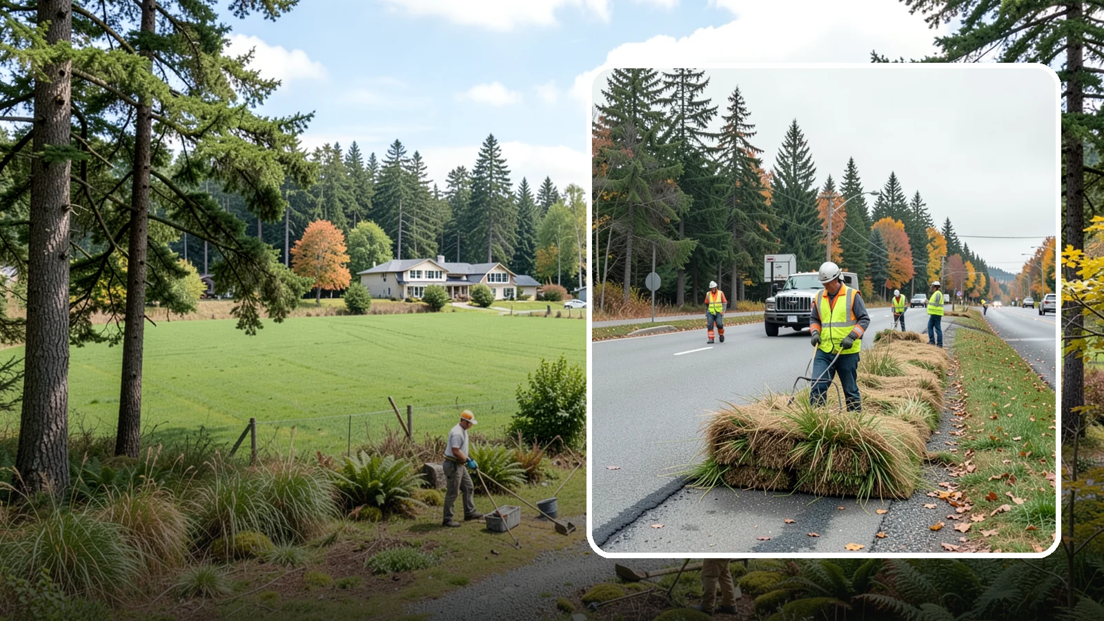 Roadside Mowing in Lyman, Skagit County, WA - Scheduled roadside mowing that keeps municipal travel lanes, shoulders, and sight corridors clear for Western Washington agencies.