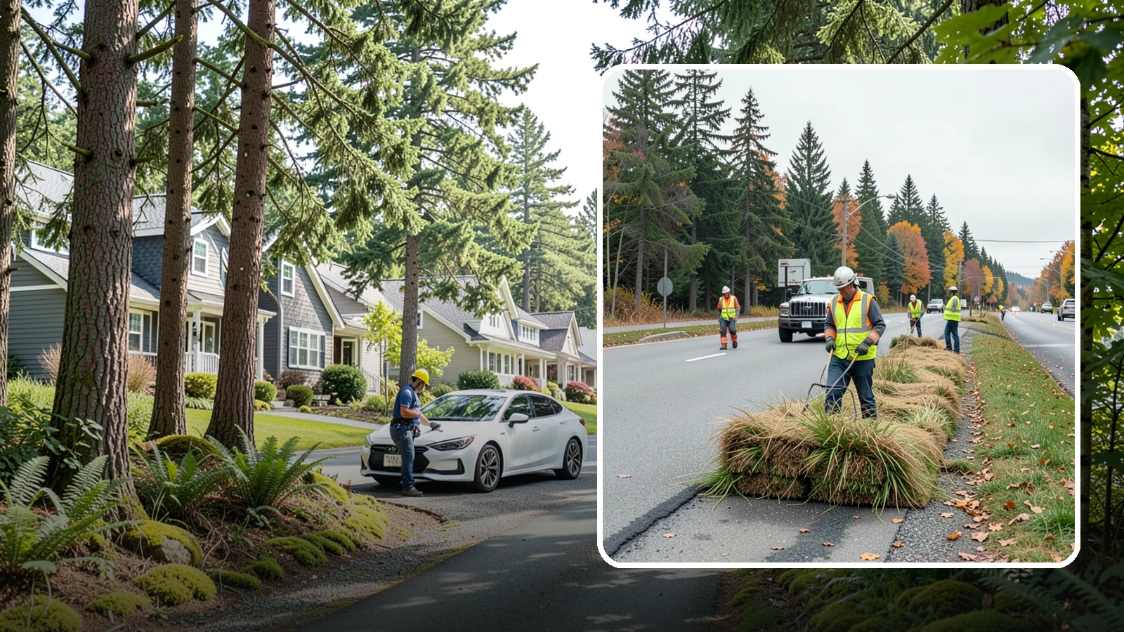 Roadside Mowing in Normandy Park, King County, WA - Scheduled roadside mowing that keeps municipal travel lanes, shoulders, and sight corridors clear for Western Washington agencies.