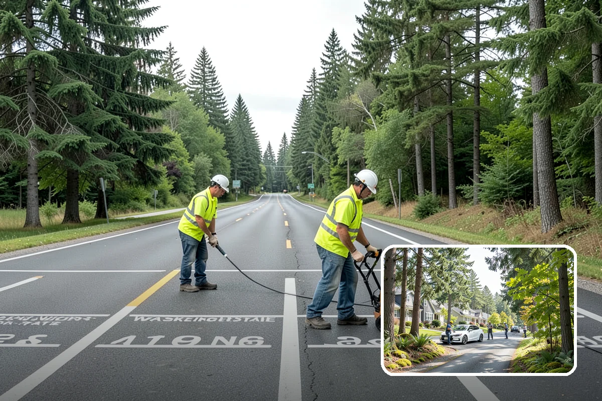 Roadside Mowing in Normandy Park, King County, WA - Maintains clear sight distance at curves, driveways, and intersections