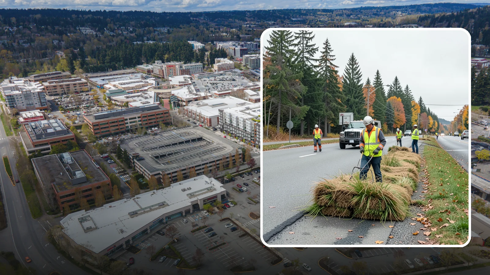 Roadside Mowing in Redmond, King County, WA - Scheduled roadside mowing that keeps municipal travel lanes, shoulders, and sight corridors clear for Western Washington agencies.
