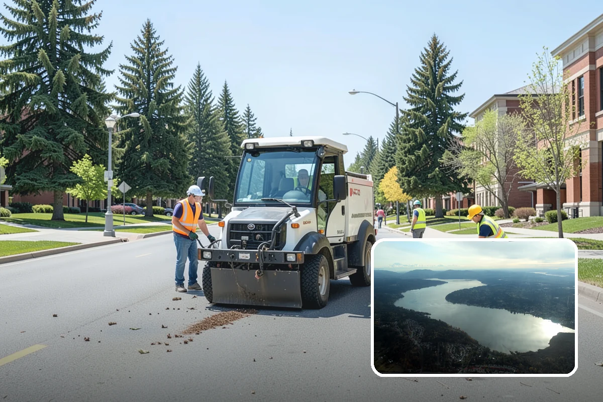 Roadside Mowing in Sammamish, King County, WA - Maintains clear sight distance at curves, driveways, and intersections