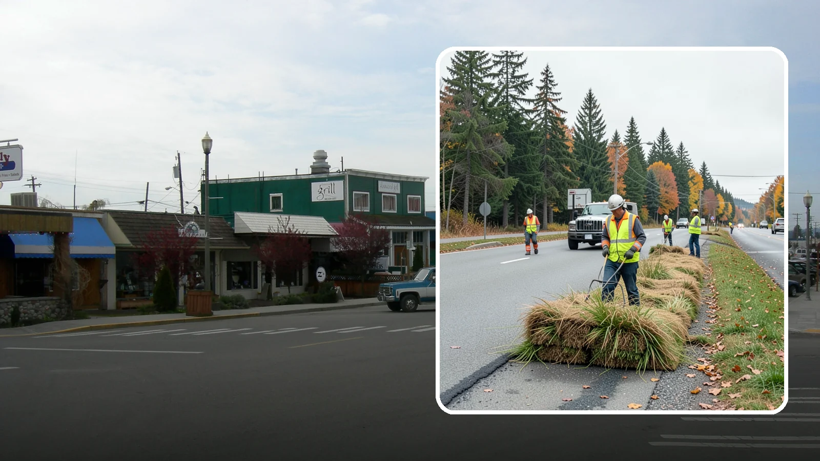 Roadside Mowing in Stanwood, Snohomish County, WA - Scheduled roadside mowing that keeps municipal travel lanes, shoulders, and sight corridors clear for Western Washington agencies.