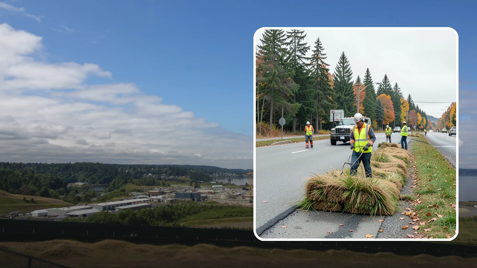 Roadside Mowing in University Place, Pierce County, WA - Scheduled roadside mowing that keeps municipal travel lanes, shoulders, and sight corridors clear for Western Washington agencies.