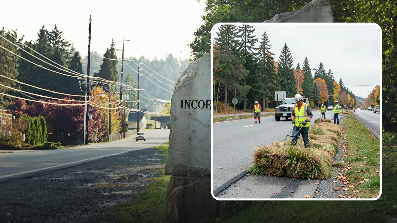 Roadside Mowing in Wilkeson, Pierce County, WA - Scheduled roadside mowing that keeps municipal travel lanes, shoulders, and sight corridors clear for Western Washington agencies.