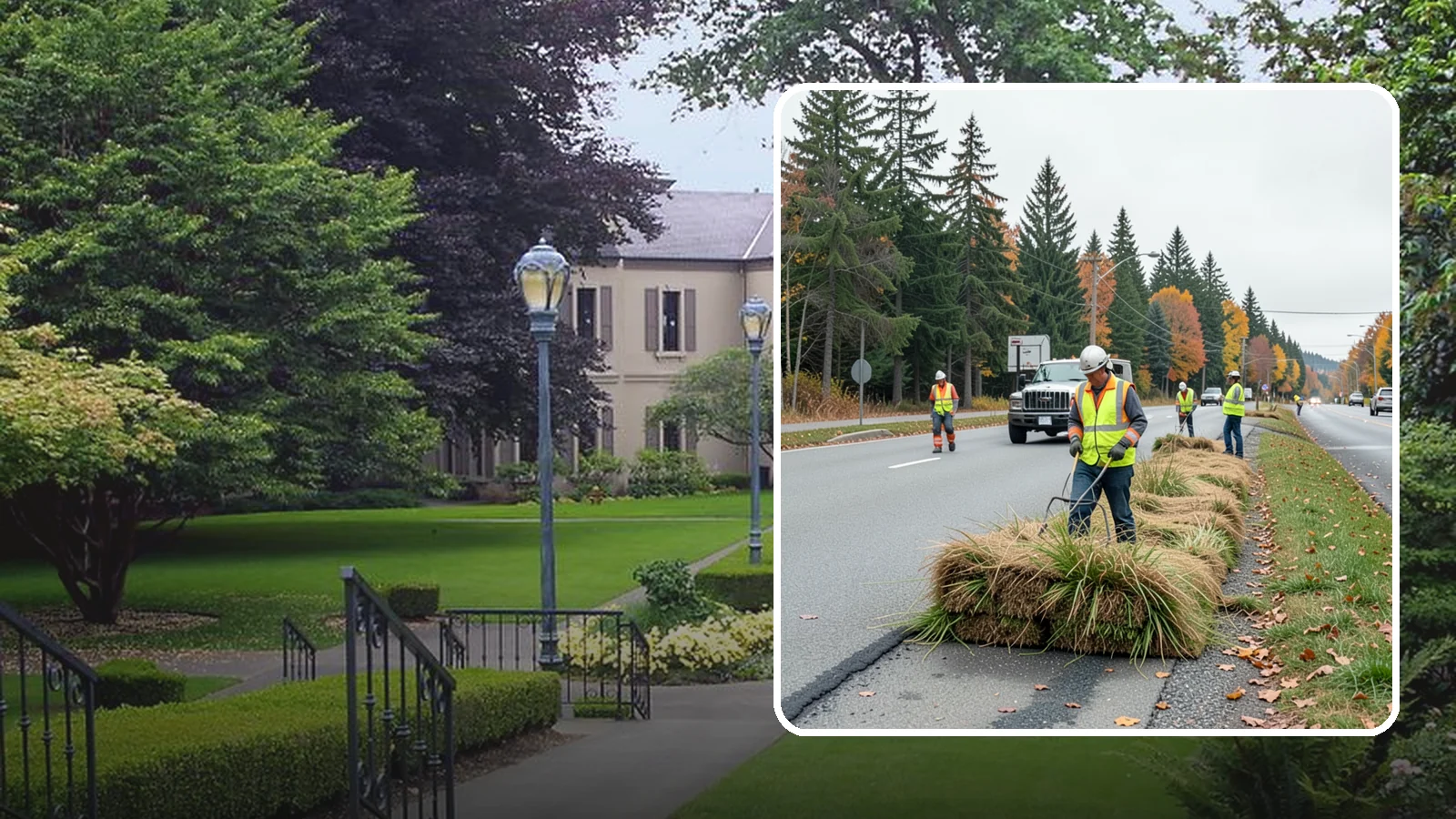 Roadside Mowing in Woodinville, King County, WA - Scheduled roadside mowing that keeps municipal travel lanes, shoulders, and sight corridors clear for Western Washington agencies.