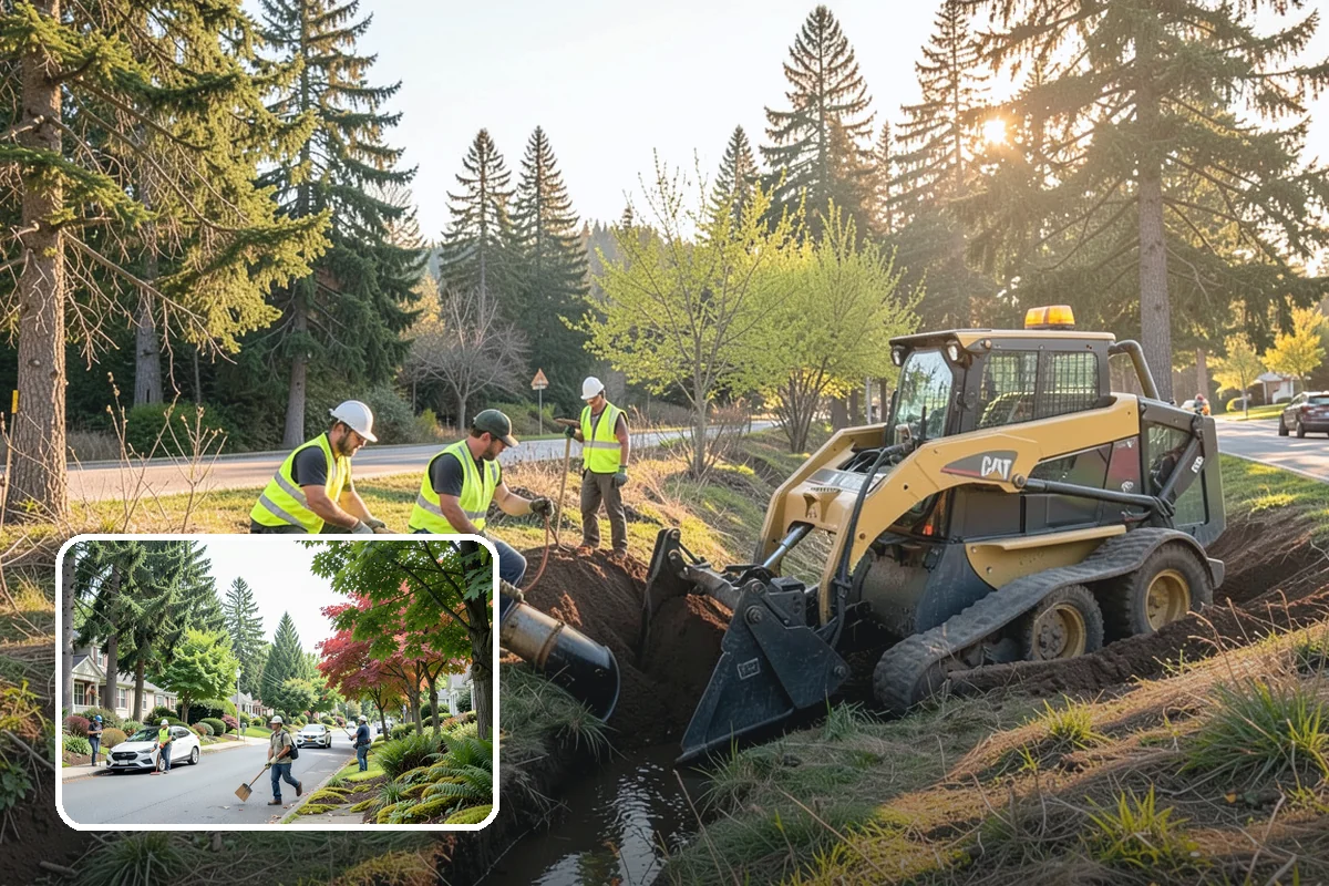 Roadside Spraying in Beaux Arts Village, King County, WA - Restores clear sight distance at curves, intersections, and signage