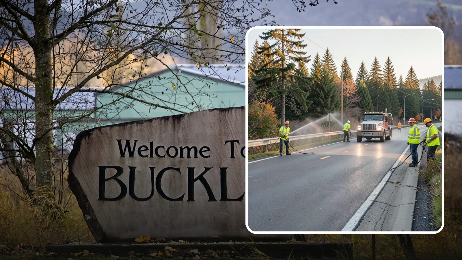 Roadside Spraying in Buckley, Pierce County, WA - Vegetation suppression along road shoulders, guardrails, and rights-of-way to preserve sight lines and drainage function.