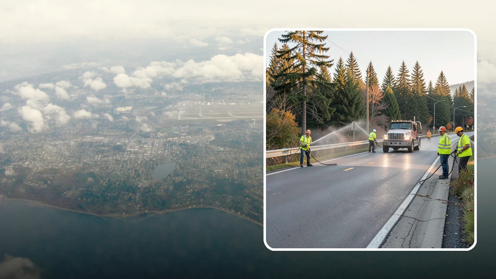 Roadside Spraying in Burien, King County, WA - Vegetation suppression along road shoulders, guardrails, and rights-of-way to preserve sight lines and drainage function.