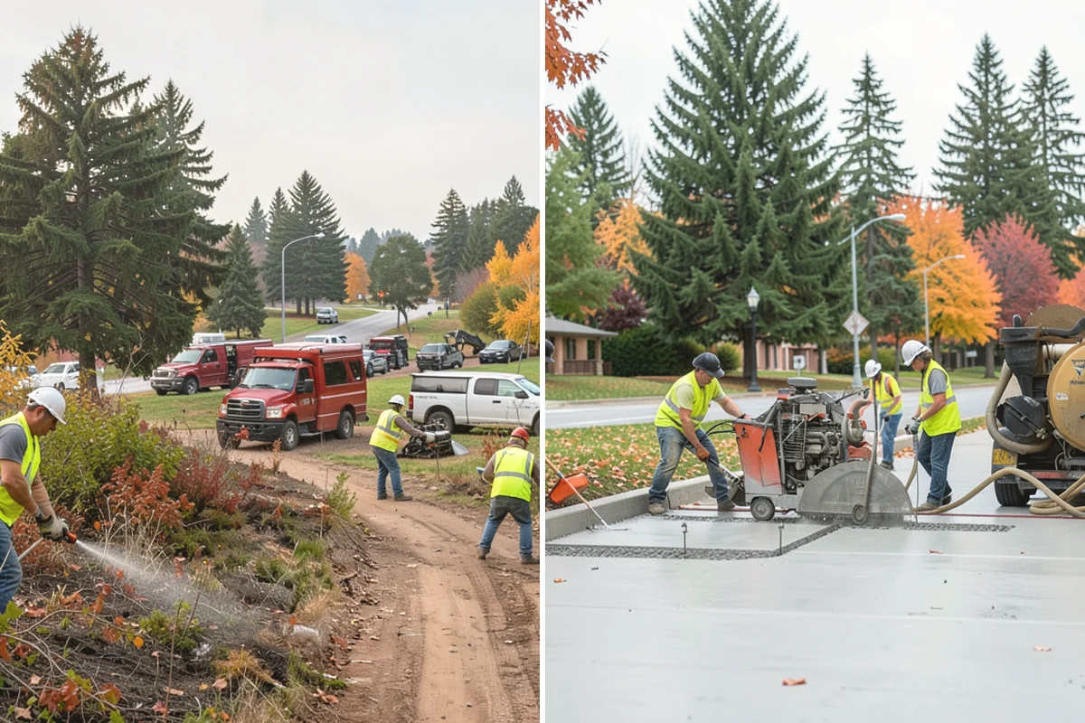 Roadside Spraying in Burien, King County, WA - Survey the route and flag guardrail, sign, and drainage priority segments