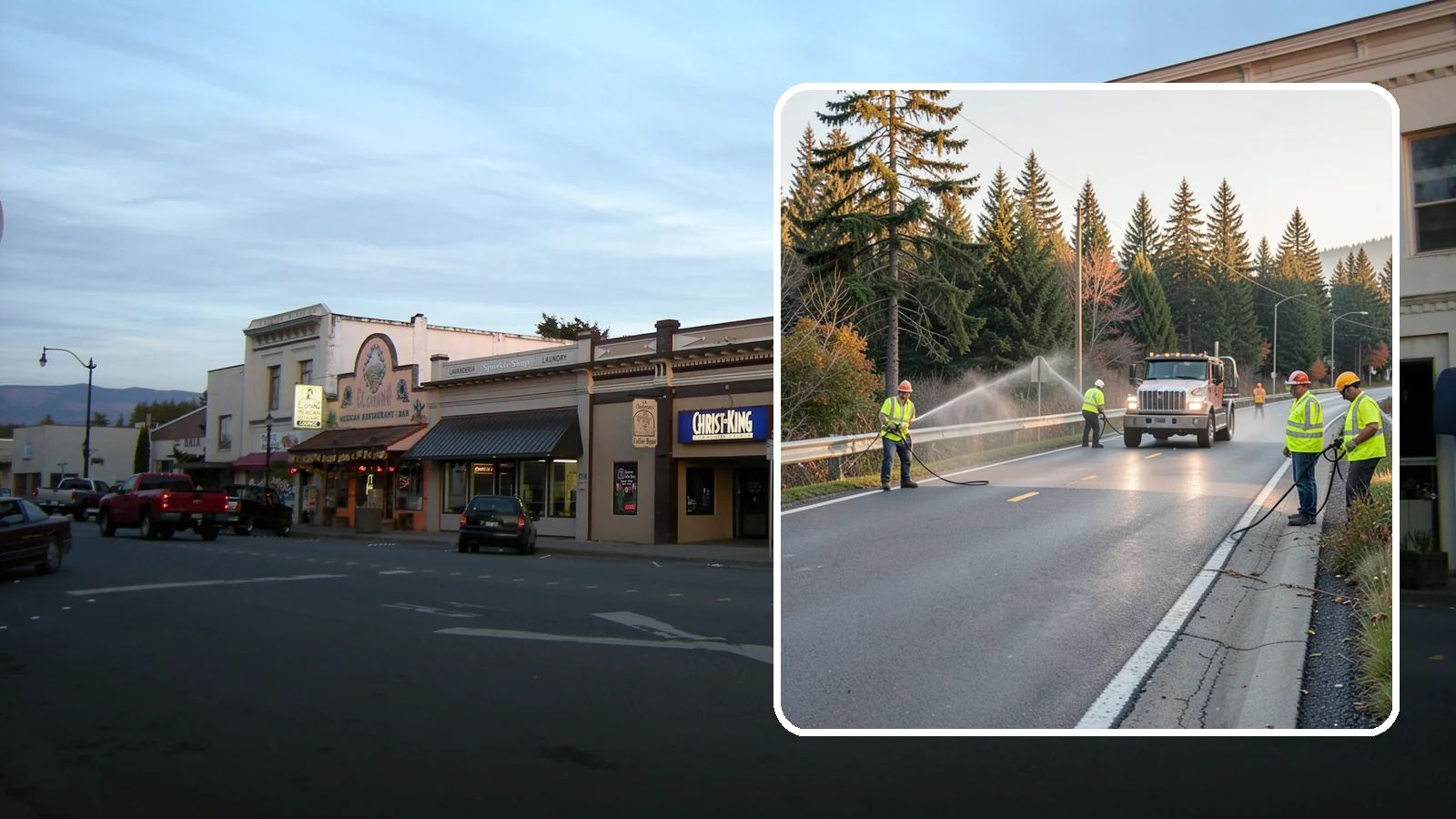 Roadside Spraying in Burlington, Skagit County, WA - Vegetation suppression along road shoulders, guardrails, and rights-of-way to preserve sight lines and drainage function.