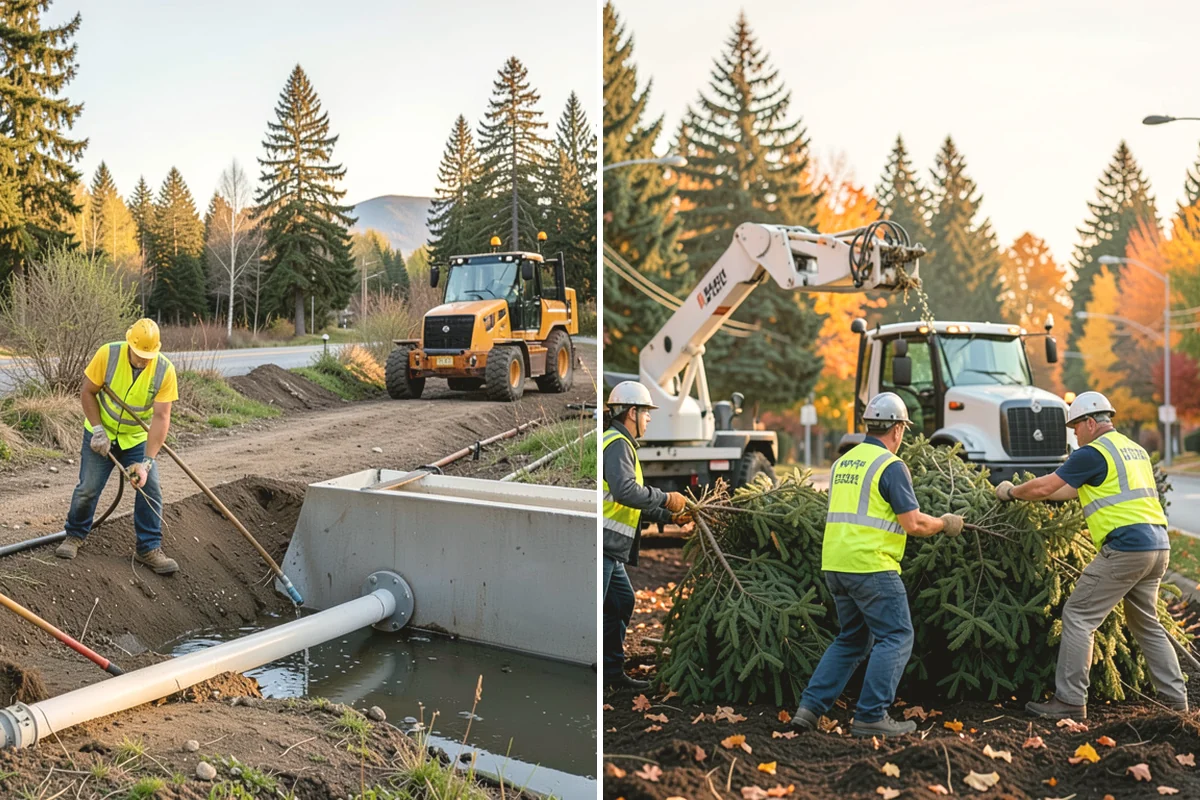Roadside Spraying in Carbonado, Pierce County, WA - Survey the route and flag guardrail, sign, and drainage priority segments