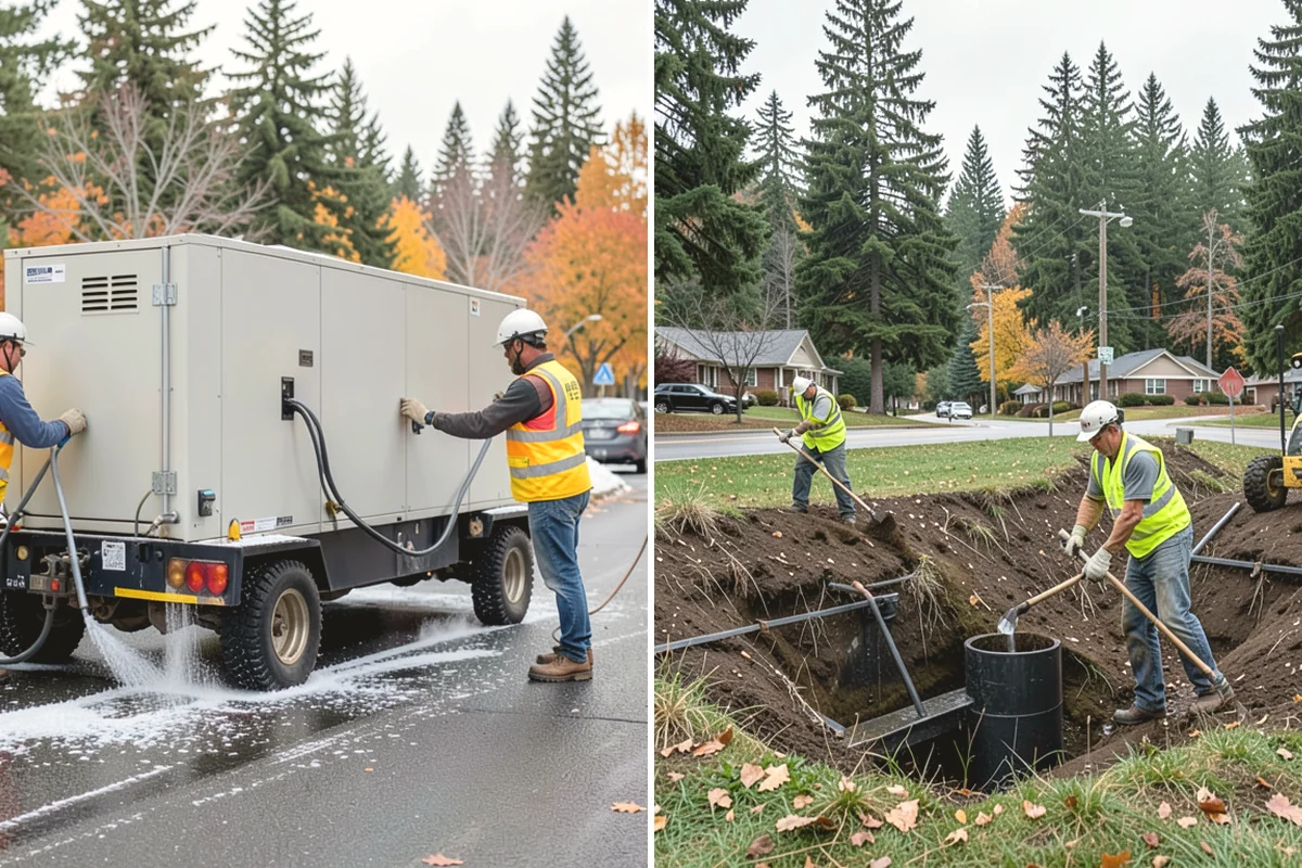 Roadside Spraying in Carnation, King County, WA - Survey the route and flag guardrail, sign, and drainage priority segments