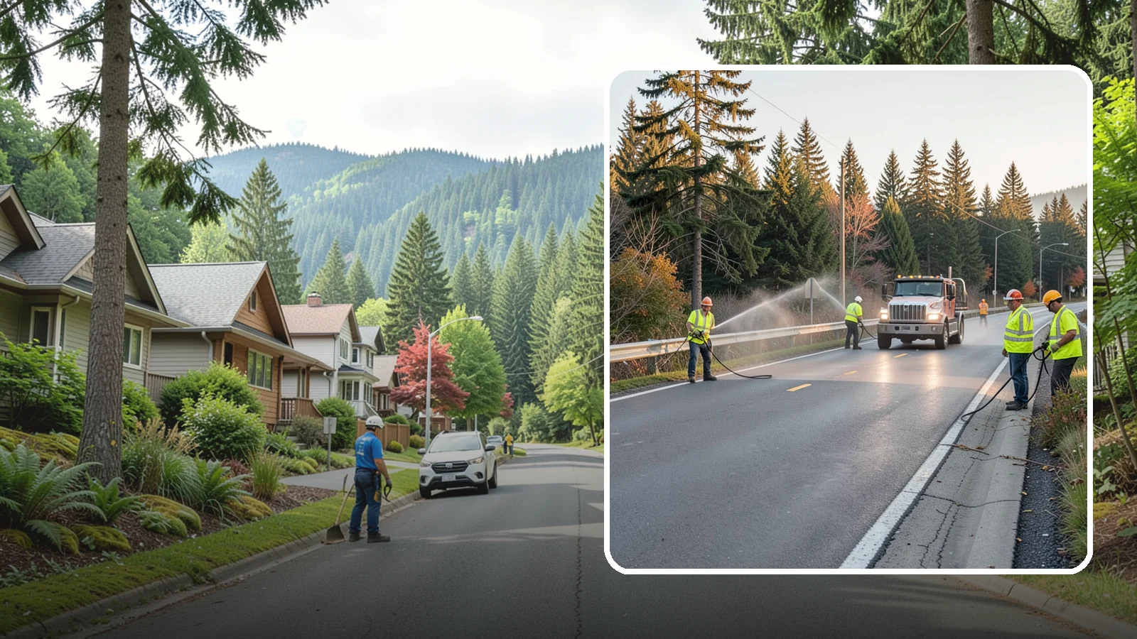 Roadside Spraying in Darrington, Snohomish County, WA - Vegetation suppression along road shoulders, guardrails, and rights-of-way to preserve sight lines and drainage function.