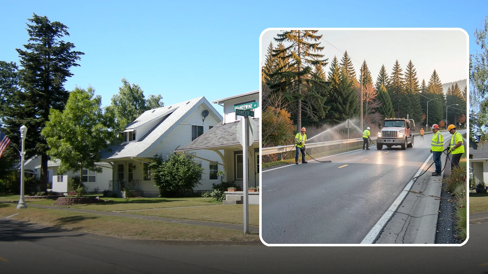 Roadside Spraying in DuPont, Pierce County, WA - Vegetation suppression along road shoulders, guardrails, and rights-of-way to preserve sight lines and drainage function.