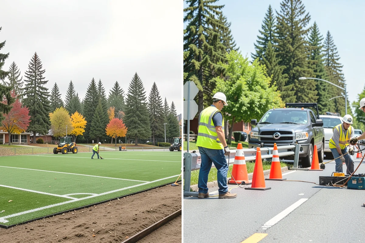 Roadside Spraying in Duvall, King County, WA - Survey the route and flag guardrail, sign, and drainage priority segments