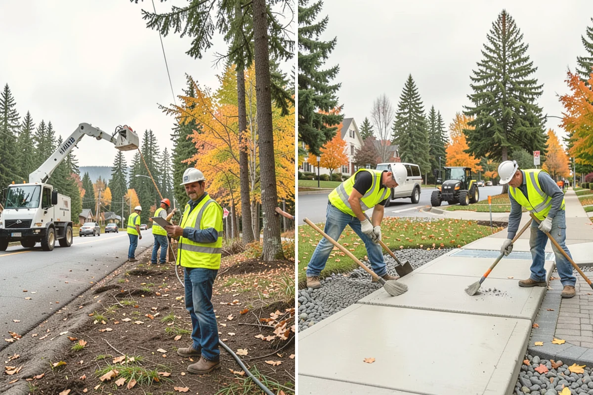 Roadside Spraying in Eatonville, Pierce County, WA - Survey the route and flag guardrail, sign, and drainage priority segments