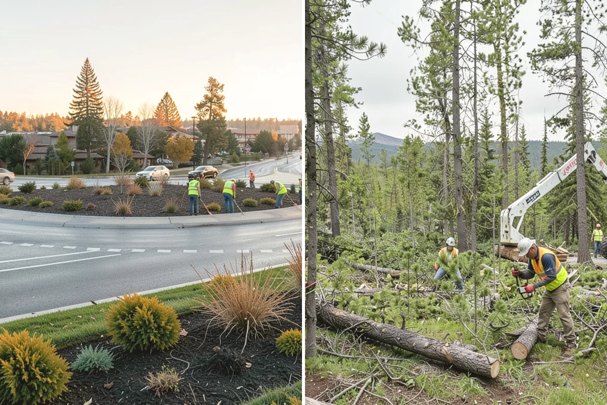 Roadside Spraying in Edgewood, Pierce County, WA - Survey the route and flag guardrail, sign, and drainage priority segments
