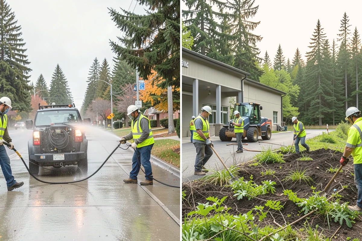 Roadside Spraying in Edmonds, Snohomish County, WA - Survey the route and flag guardrail, sign, and drainage priority segments