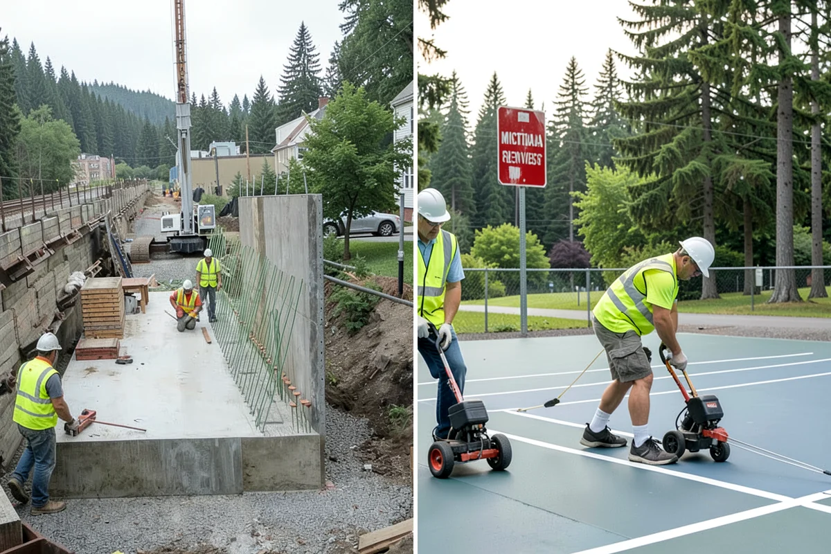 Roadside Spraying in Enumclaw, King County, WA - Survey the route and flag guardrail, sign, and drainage priority segments
