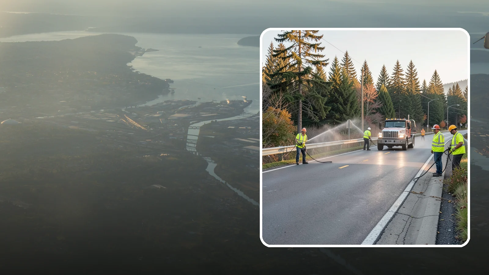 Roadside Spraying in Fife, Pierce County, WA - Vegetation suppression along road shoulders, guardrails, and rights-of-way to preserve sight lines and drainage function.