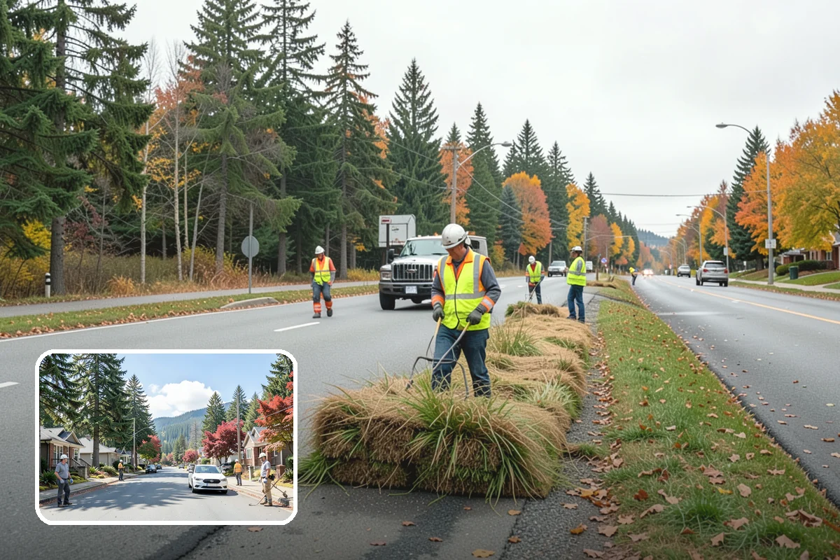Roadside Spraying in Hunts Point, King County, WA - Restores clear sight distance at curves, intersections, and signage