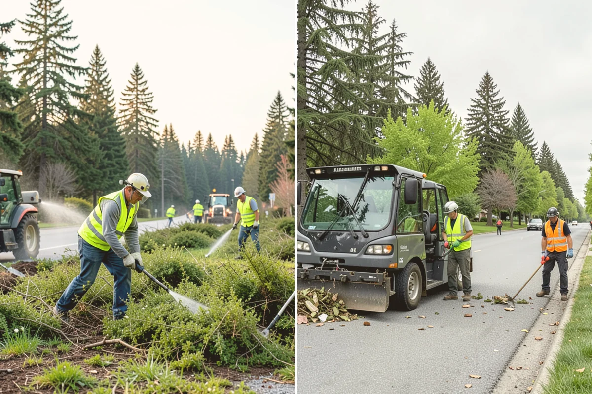 Roadside Spraying in Index, Snohomish County, WA - Survey the route and flag guardrail, sign, and drainage priority segments