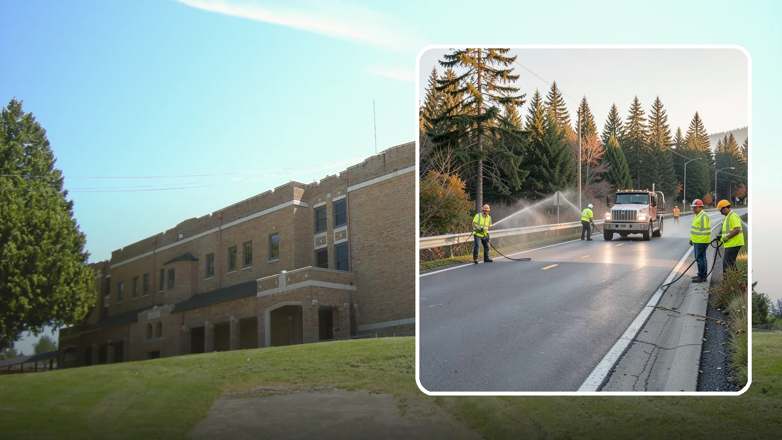 Roadside Spraying in Maple Valley, King County, WA - Vegetation suppression along road shoulders, guardrails, and rights-of-way to preserve sight lines and drainage function.