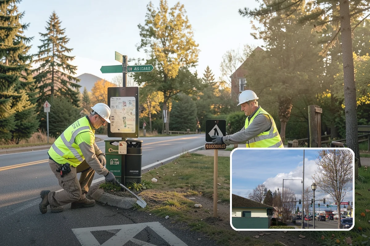Roadside Spraying in Marysville, Snohomish County, WA - Restores clear sight distance at curves, intersections, and signage