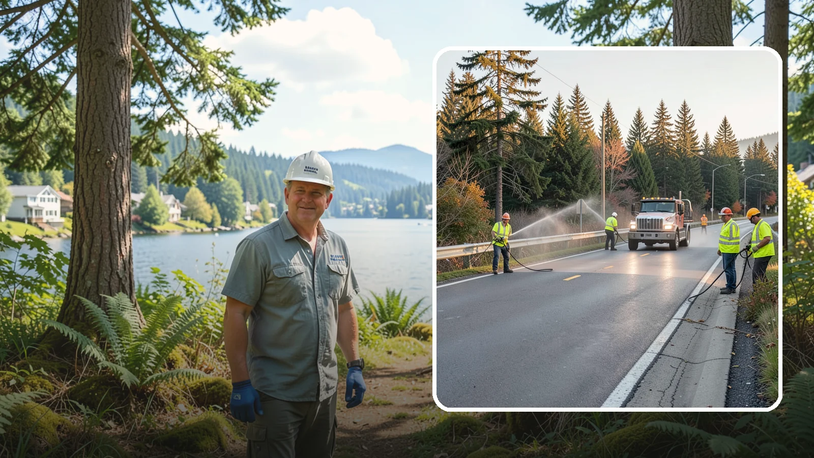 Roadside Spraying in Milton, King County, WA - Vegetation suppression along road shoulders, guardrails, and rights-of-way to preserve sight lines and drainage function.