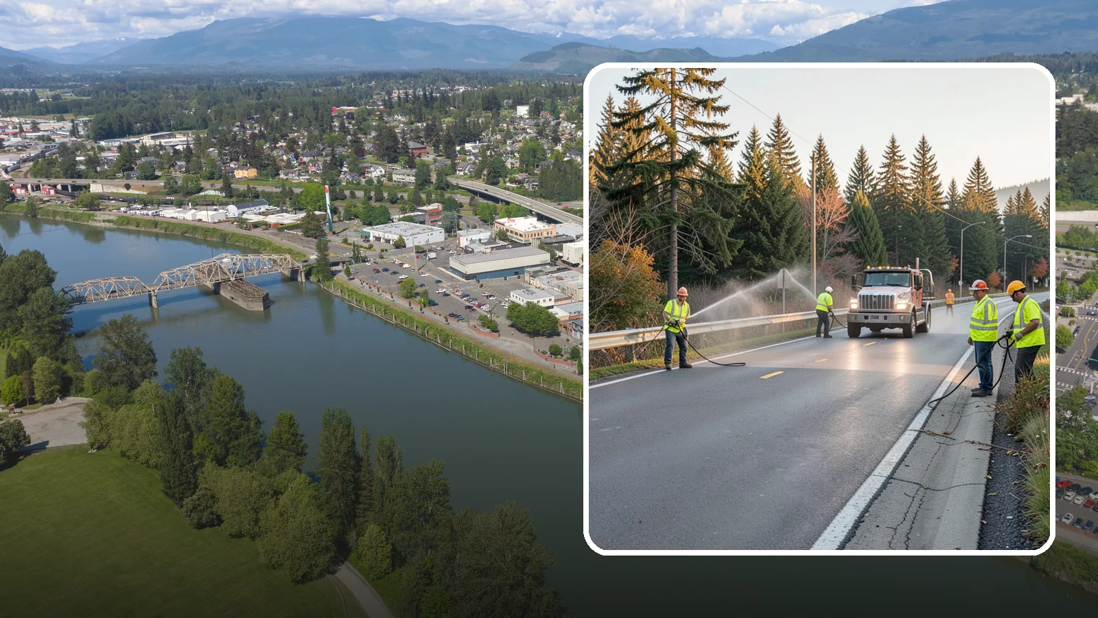 Roadside Spraying in Mount Vernon, Skagit County, WA - Vegetation suppression along road shoulders, guardrails, and rights-of-way to preserve sight lines and drainage function.