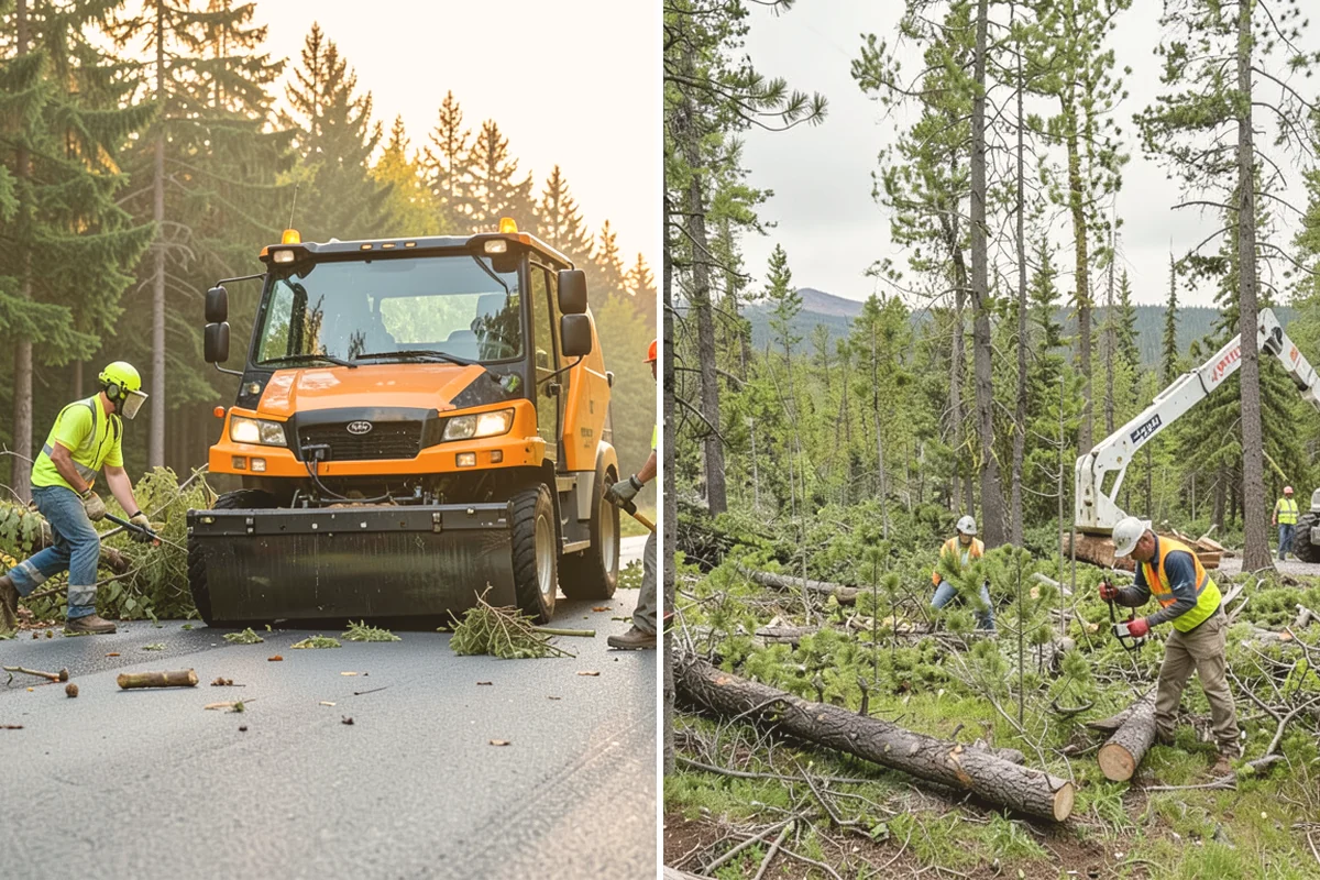 Roadside Spraying in Newcastle, King County, WA - Survey the route and flag guardrail, sign, and drainage priority segments