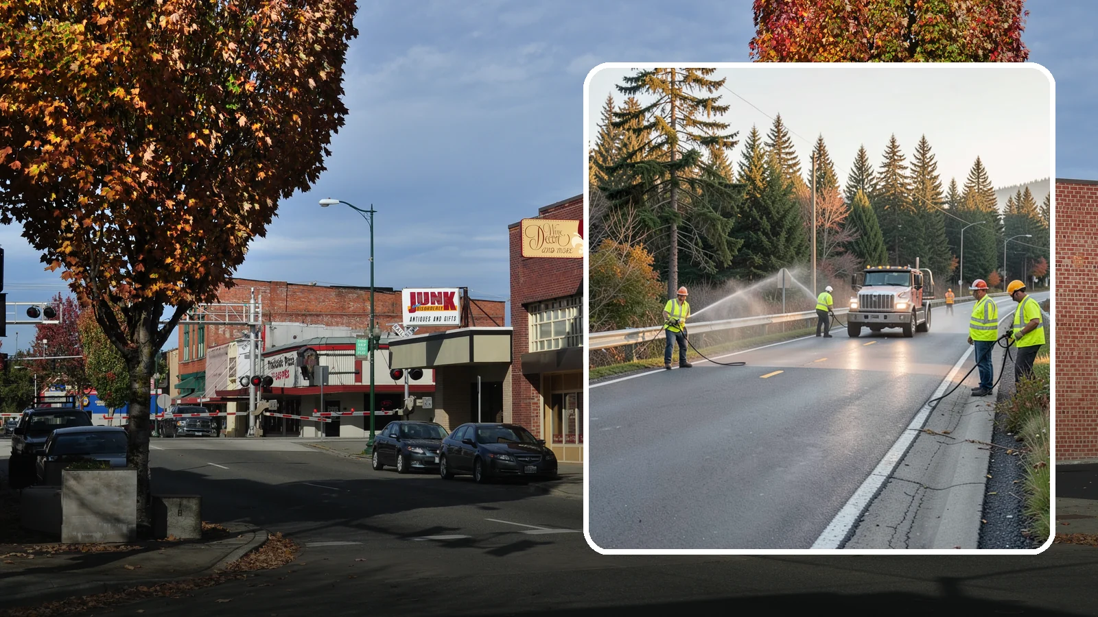 Roadside Spraying in Puyallup, Pierce County, WA - Vegetation suppression along road shoulders, guardrails, and rights-of-way to preserve sight lines and drainage function.