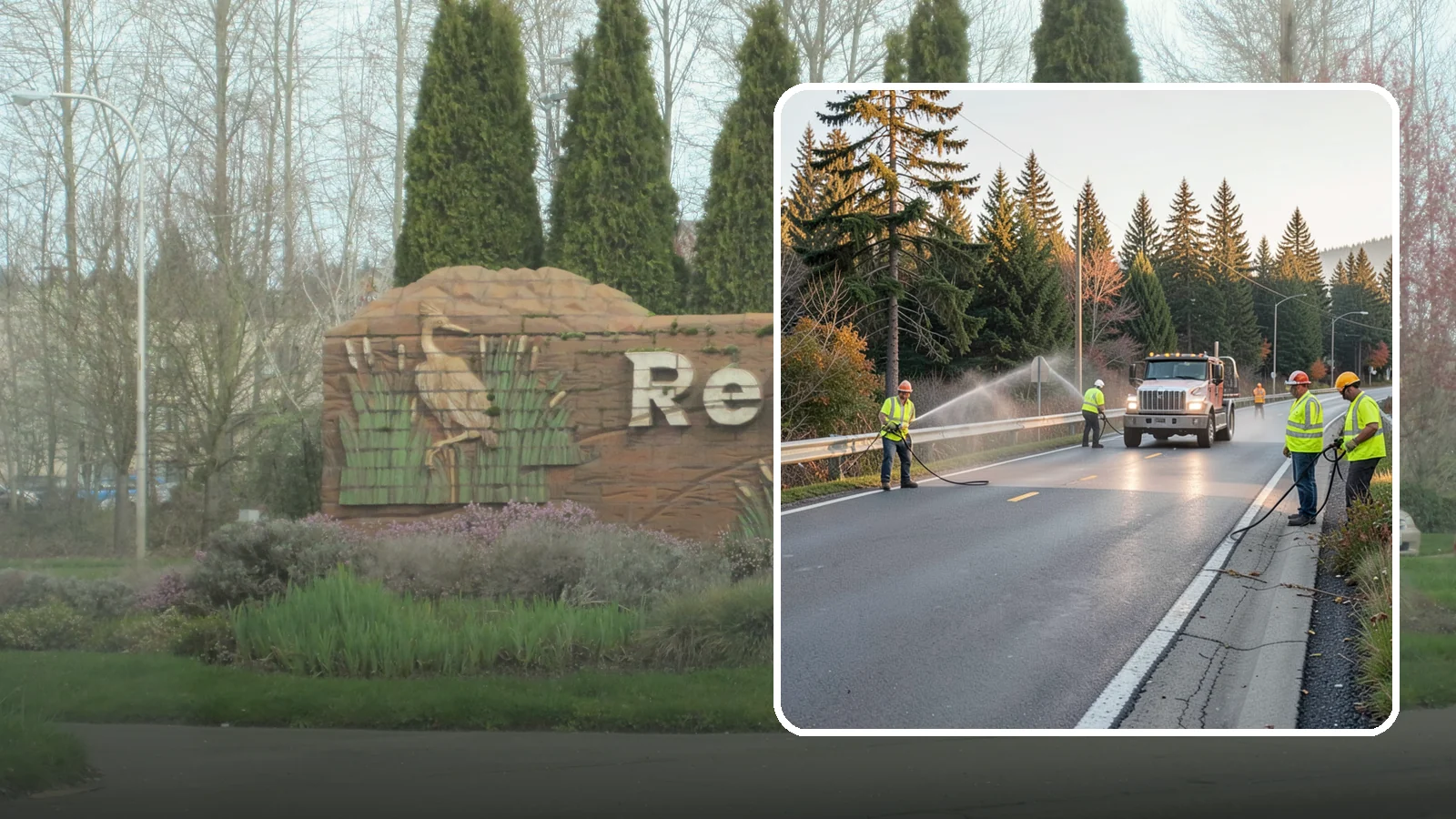 Roadside Spraying in Renton, King County, WA - Vegetation suppression along road shoulders, guardrails, and rights-of-way to preserve sight lines and drainage function.