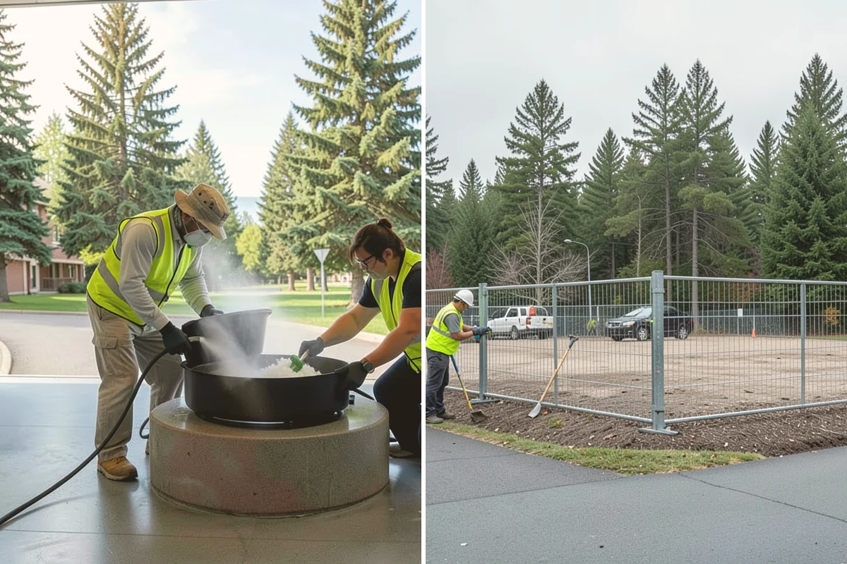 Roadside Spraying in Sammamish, King County, WA - Survey the route and flag guardrail, sign, and drainage priority segments