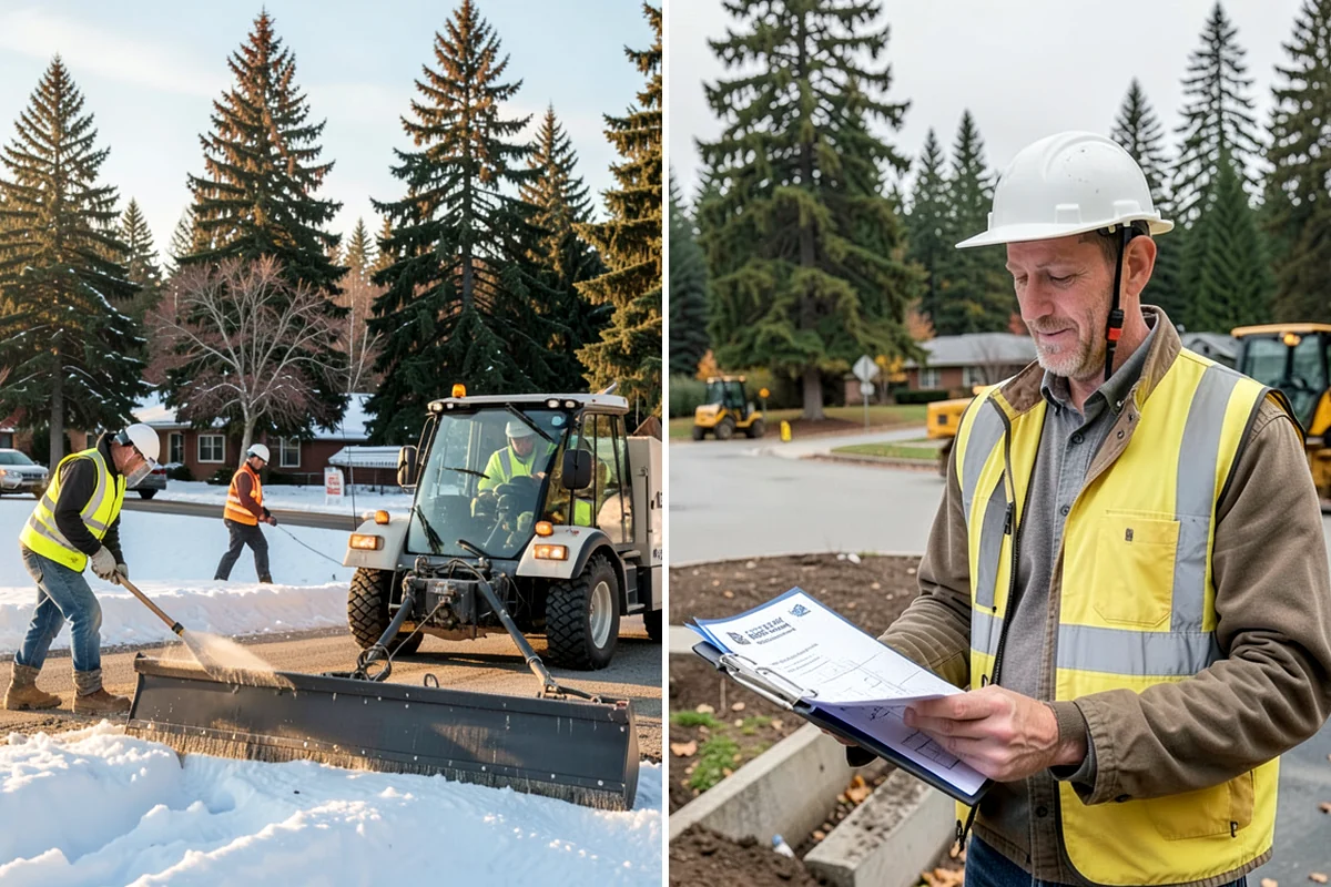 Roadside Spraying in SeaTac, King County, WA - Survey the route and flag guardrail, sign, and drainage priority segments