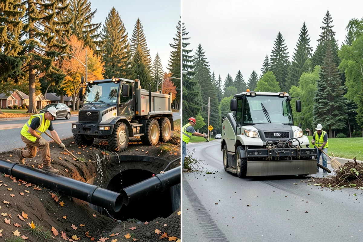 Roadside Spraying in Sedro-Woolley, Skagit County, WA - Survey the route and flag guardrail, sign, and drainage priority segments