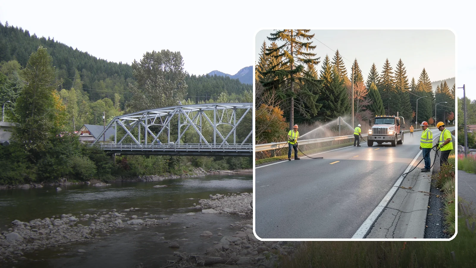 Roadside Spraying in Skykomish, King County, WA - Vegetation suppression along road shoulders, guardrails, and rights-of-way to preserve sight lines and drainage function.