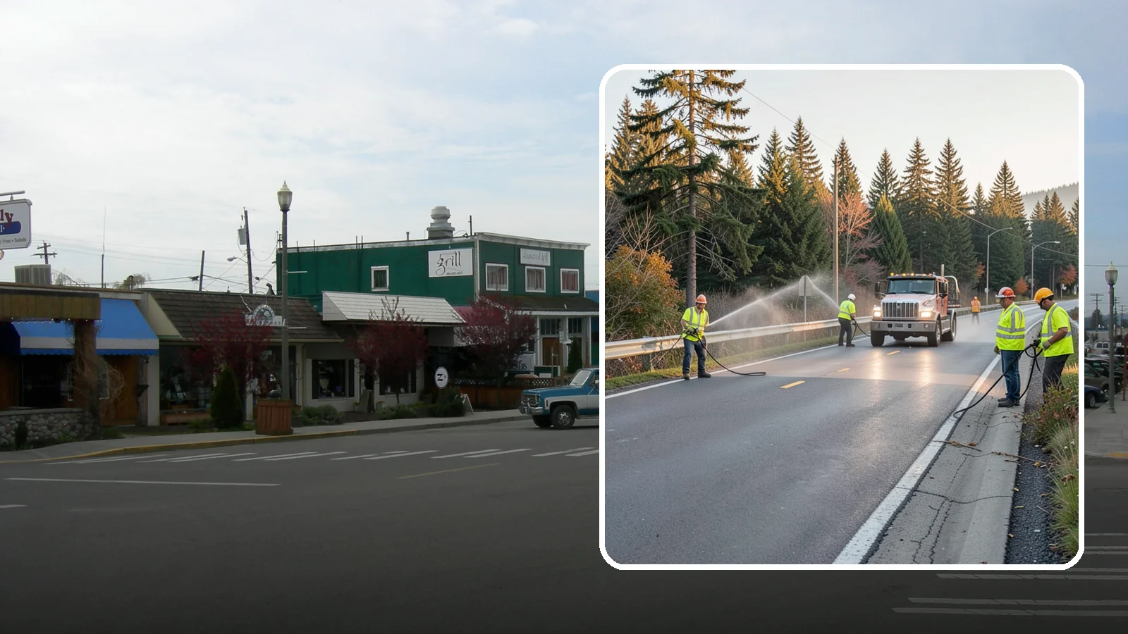 Roadside Spraying in Stanwood, Snohomish County, WA - Vegetation suppression along road shoulders, guardrails, and rights-of-way to preserve sight lines and drainage function.